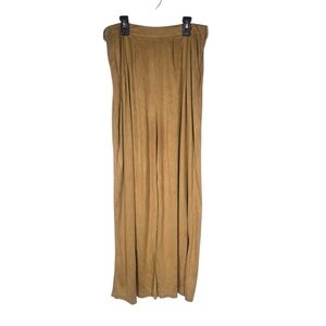 Forever 21 Large Tan Wide Leg Soft Dress Pants